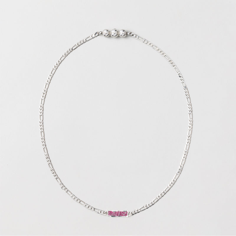 HAPPY PLACE ピンク グッド バイブ ネックレス / HAPPY PLACE PINK GOOD VIBES NECKLACE