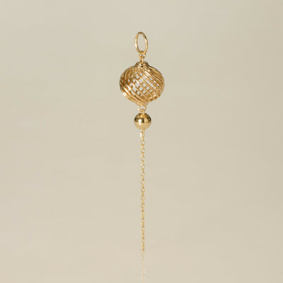 K10 Lantern Drop Chain Charm