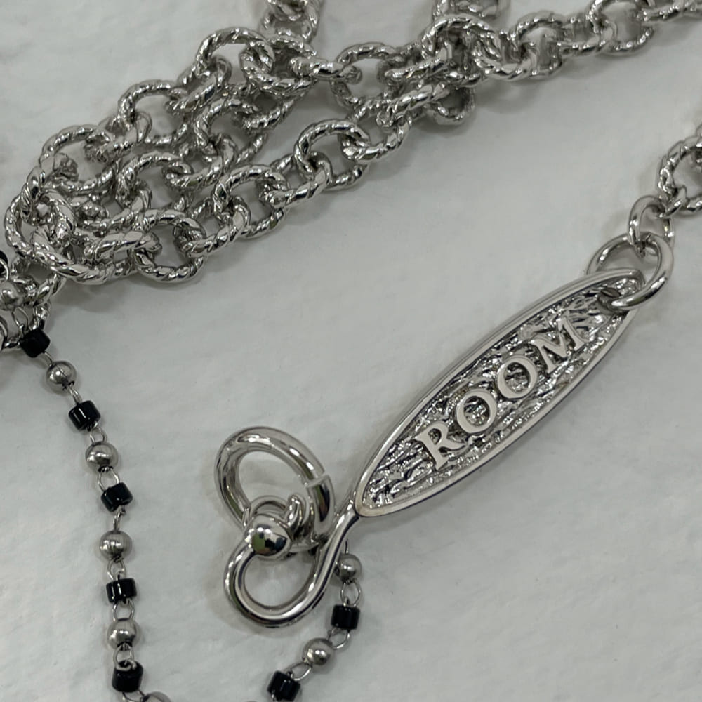 MASTER メタル ルーム ビーズ フック ネックレス / MASTER METAL ROOM BEAD HOOK NECKLACE
