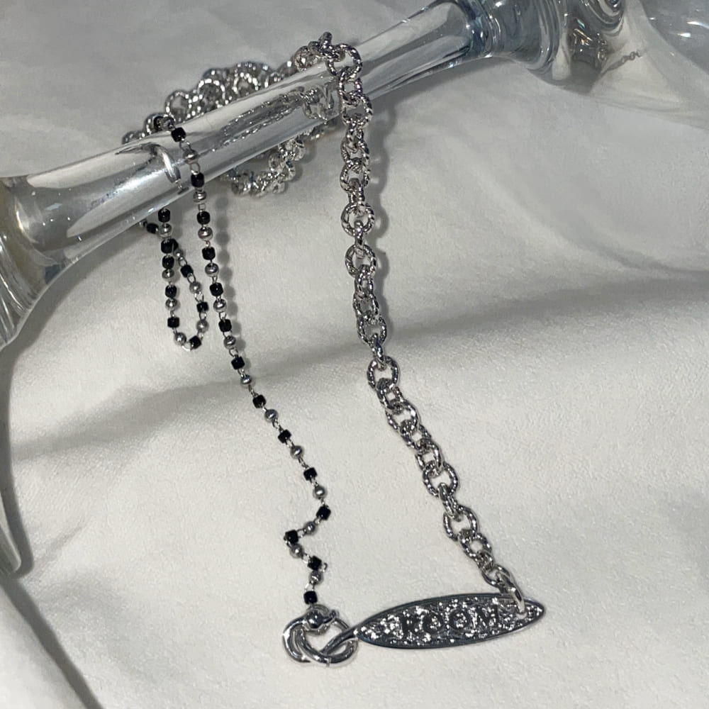 MASTER メタル ルーム ビーズ フック ネックレス / MASTER METAL ROOM BEAD HOOK NECKLACE