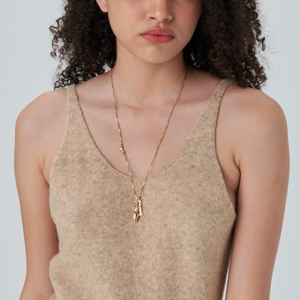 Buddy ラブ マイセルフ ネックレス:イエロー / BUDDY LOVE MYSELF NECKLACE - YELLOW