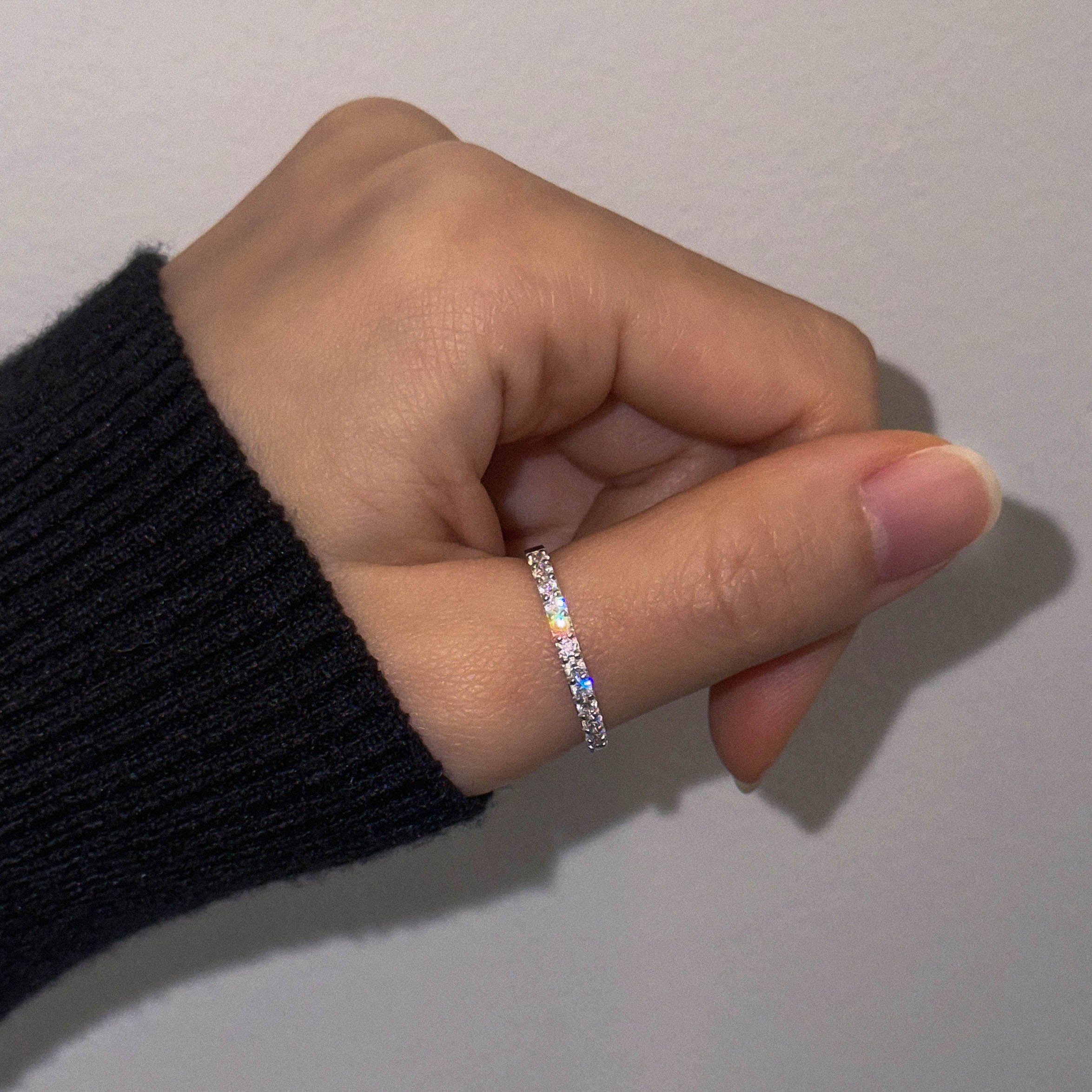 シルバー ハーフ エタニティリング / Silver Half Eternity Ring