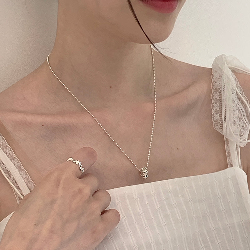 K18 Heart One Touch Earrings