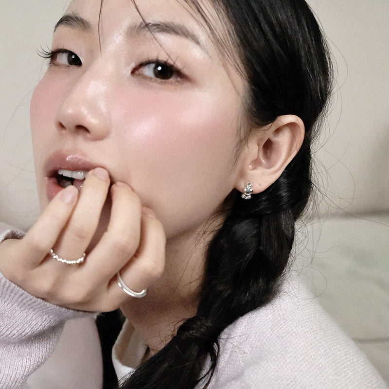 Cinderella heart one touch earring