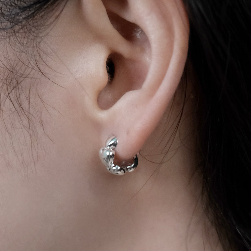 Cinderella heart one touch earring