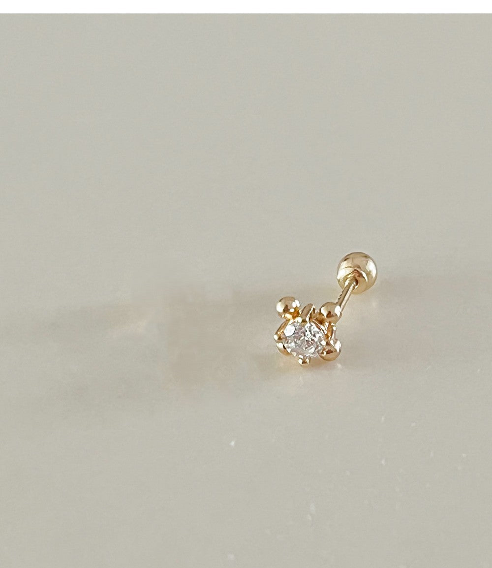 14k 18k gold Lulu cubic piercing