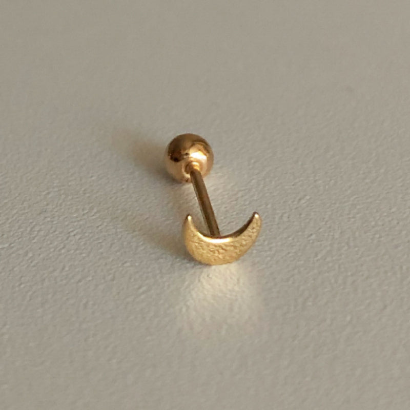 14k 18k half moon piercing