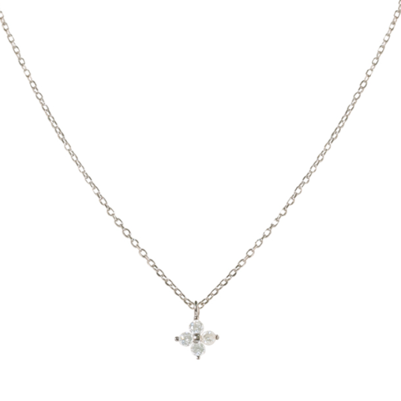 Cubic Clover Necklace
