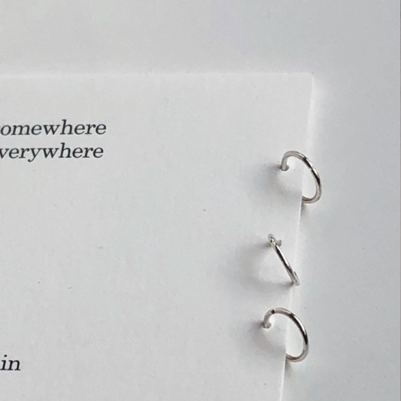 O-ring earring (3個 1set)