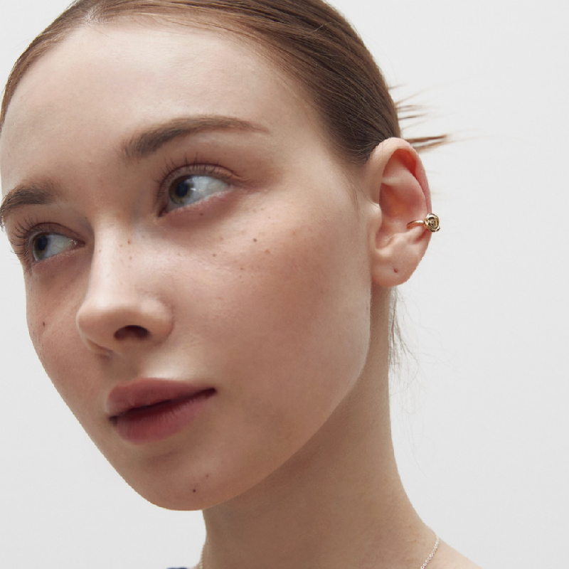 Petit rose earcuff (2 colors)