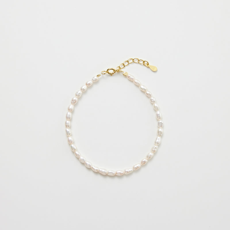 シルバー パール ビーズ ブレスレット Silver Pearl Beads Bracelet アモンズ – amondz