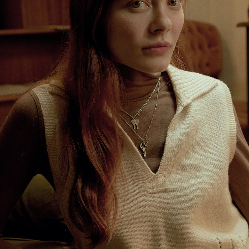 MASTER ラウンド シークレット キー シルバー ネックレス / MASTER ROUND SECRET KEY SILVER NECKLACE