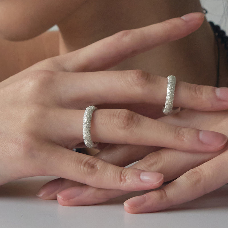 ステム テクスチャー リング / stem-textured ring