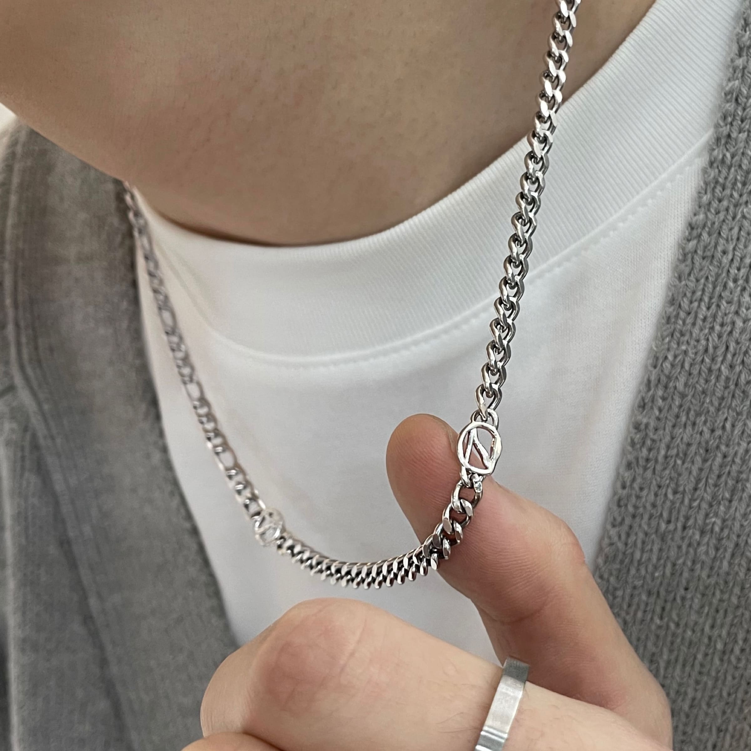 Zミックス チェーン ネックレス / Z MIX CHAIN NECKLACE