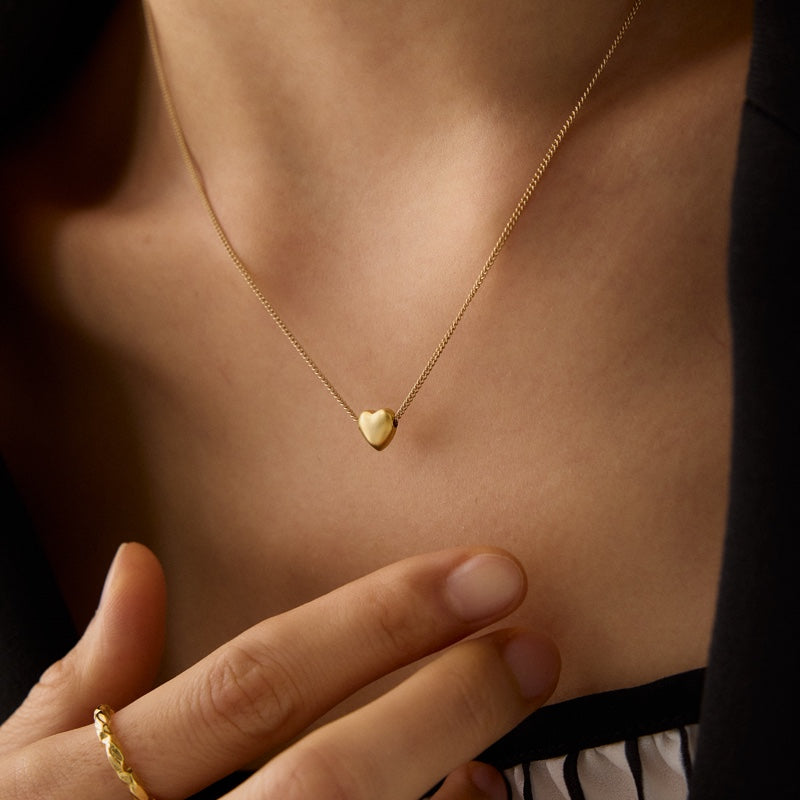 ボリューム ハート ペンダント ネックレス / VOLUME HEART PENDANT NECKLACE
