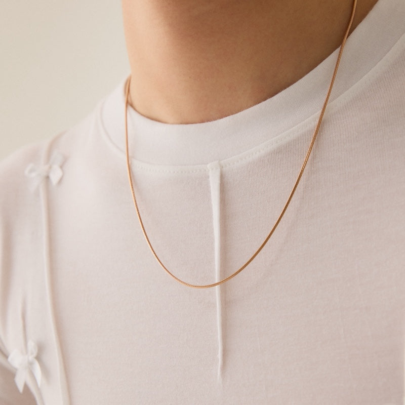 サージカル スネーク チェーン ベーシック ネックレス / SURGICAL SNAKE CHAIN BASIC NECKLACE