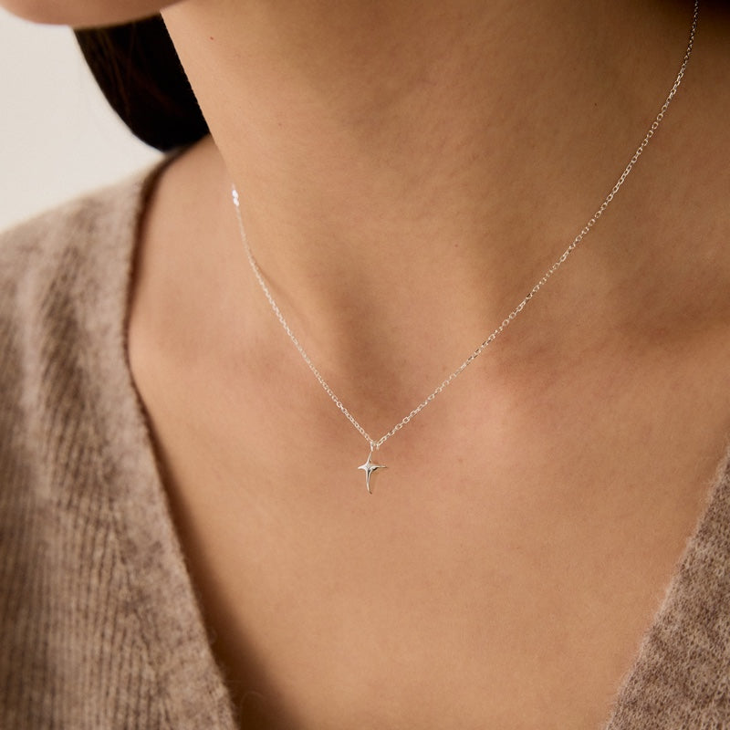 シルバー ボリューム スター ネックレス / SILVER VOLUME STAR NECKLACE