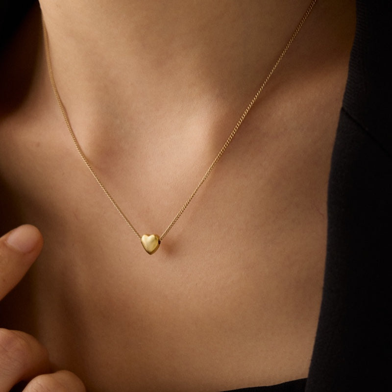 ボリューム ハート ペンダント ネックレス / VOLUME HEART PENDANT NECKLACE
