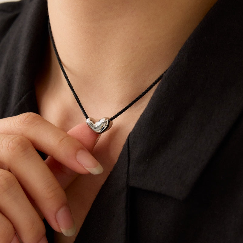 ストリング ボリューム ハート ネックレス / STRING VOLUME HEART NECKLACE
