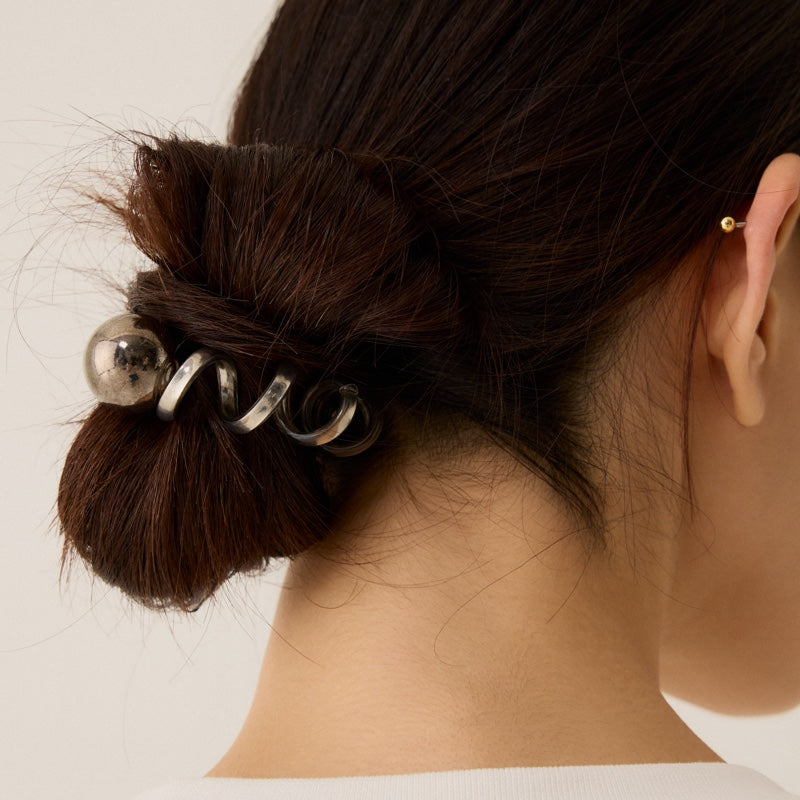 メタル ボール スプリング ヘアゴム / METAL BALL SPRING HAIR BRAIDS