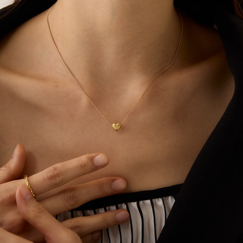 ボリューム ハート ペンダント ネックレス / VOLUME HEART PENDANT NECKLACE