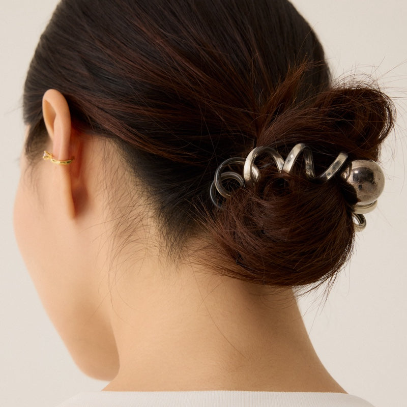 メタル ボール スプリング ヘアゴム / METAL BALL SPRING HAIR BRAIDS