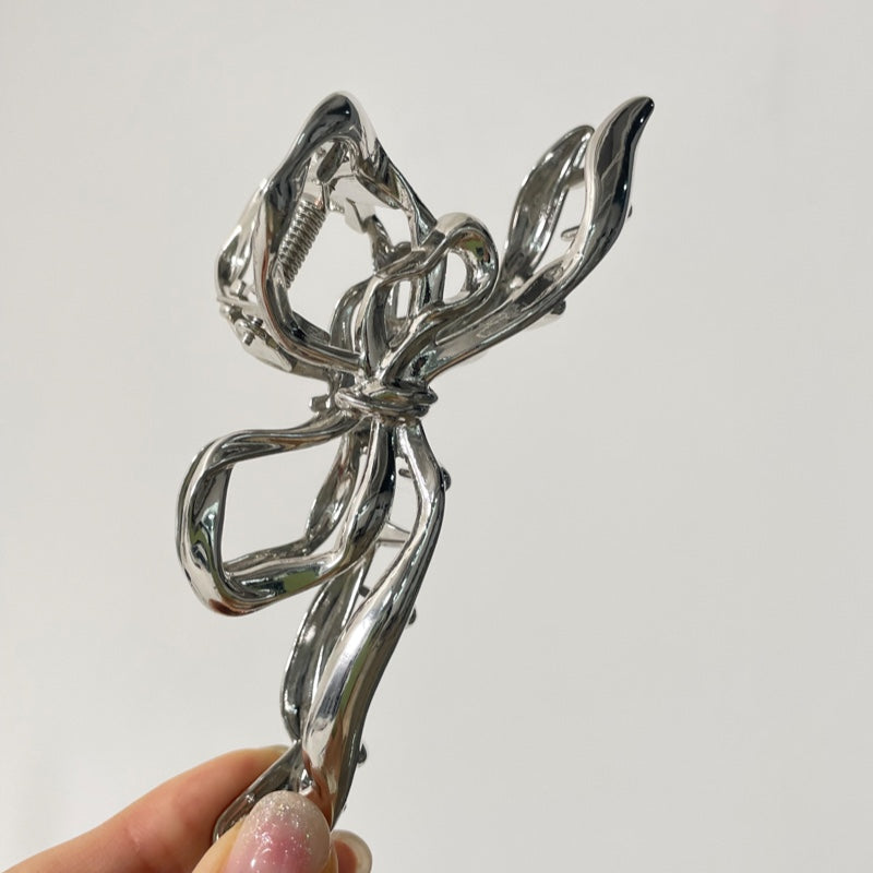 メタル リボン ヘアクリップ / METAL RIBBON HAIR CLAW CLIP
