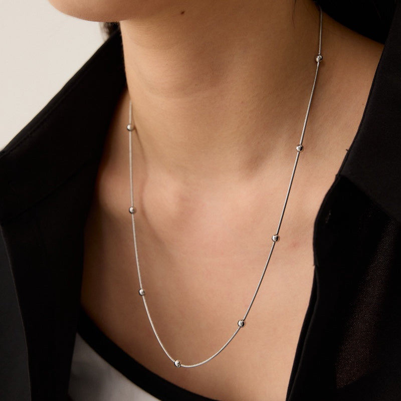 サージカル スネーク ボール チェーン ネックレス / SURGICAL SNAKE BALL CHAIN NECKLACE