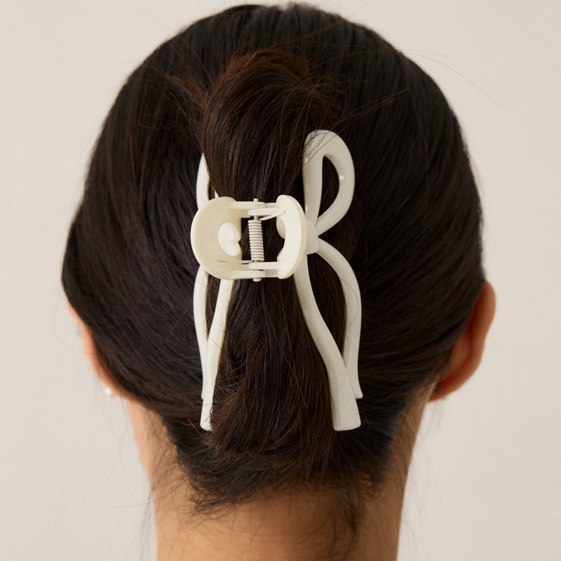 リボン シェイプ ヘアクリップ / RIBBON SHAPE HAIR CLAW CLIP