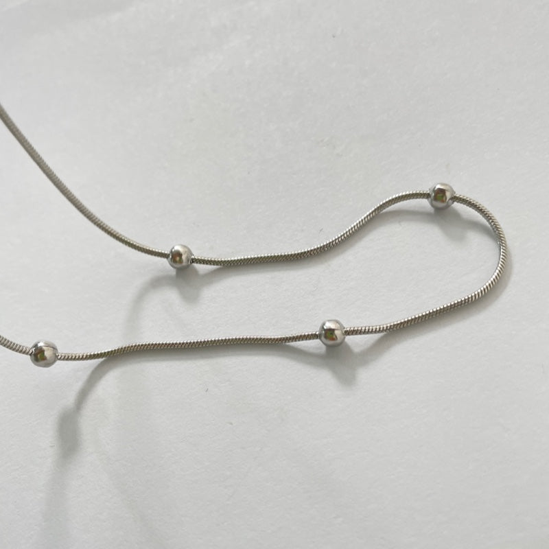 サージカル スネーク ボール チェーン ネックレス / SURGICAL SNAKE BALL CHAIN NECKLACE