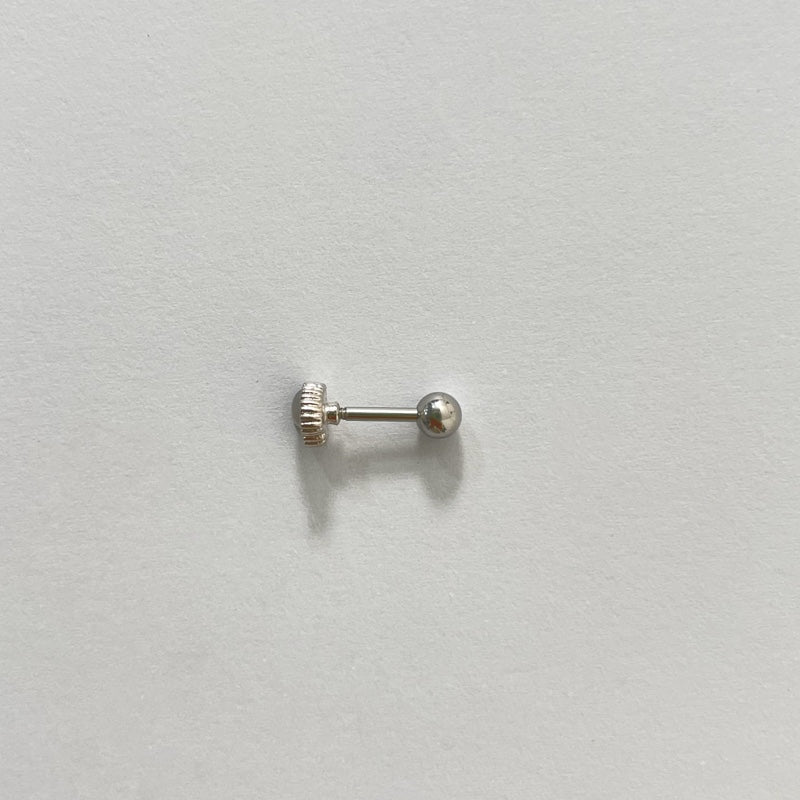サージカル ハート モチーフ ジャムストーン スクリュー ピアス / SURGICAL HEART MOTIF GEMSTONE PIERCING