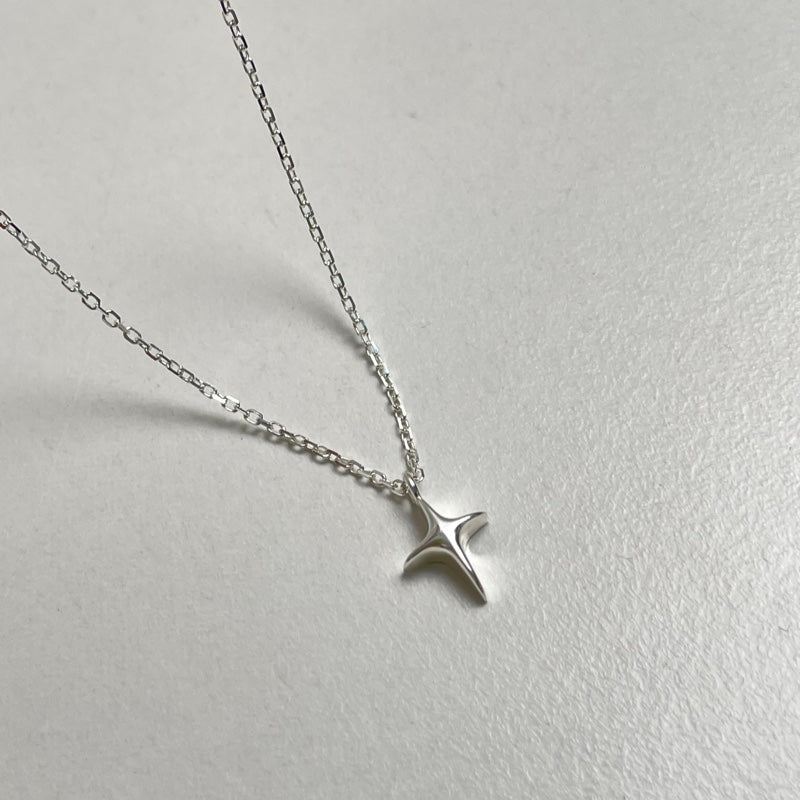 シルバー ボリューム スター ネックレス / SILVER VOLUME STAR NECKLACE