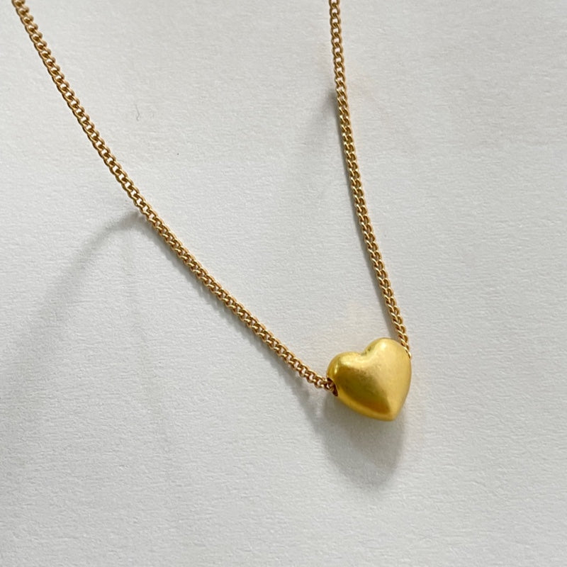 ボリューム ハート ペンダント ネックレス / VOLUME HEART PENDANT NECKLACE