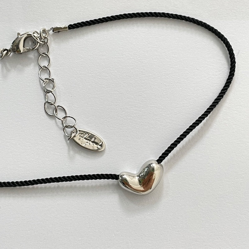ストリング ボリューム ハート ネックレス / STRING VOLUME HEART NECKLACE
