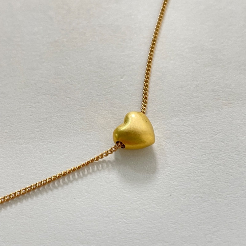 ボリューム ハート ペンダント ネックレス / VOLUME HEART PENDANT NECKLACE