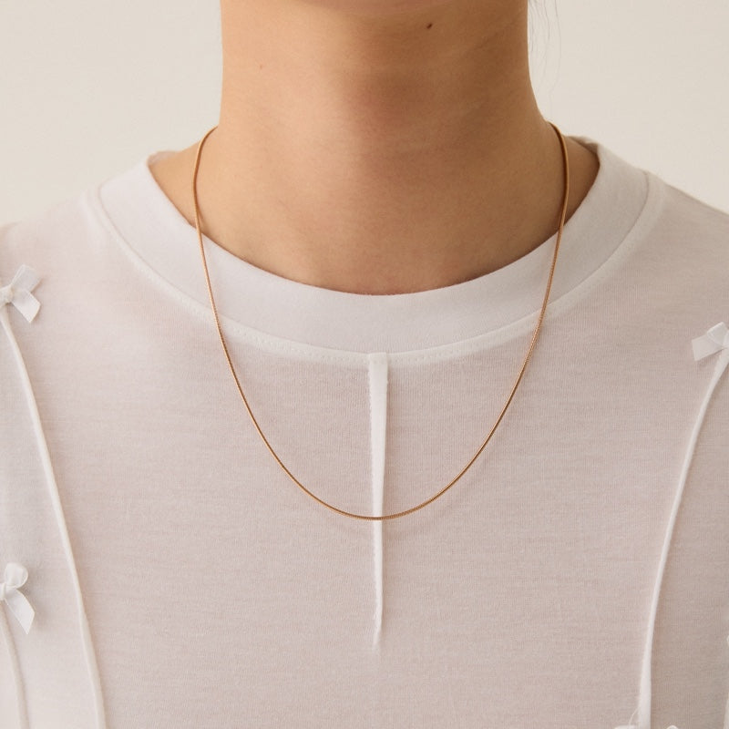 サージカル スネーク チェーン ベーシック ネックレス / SURGICAL SNAKE CHAIN BASIC NECKLACE