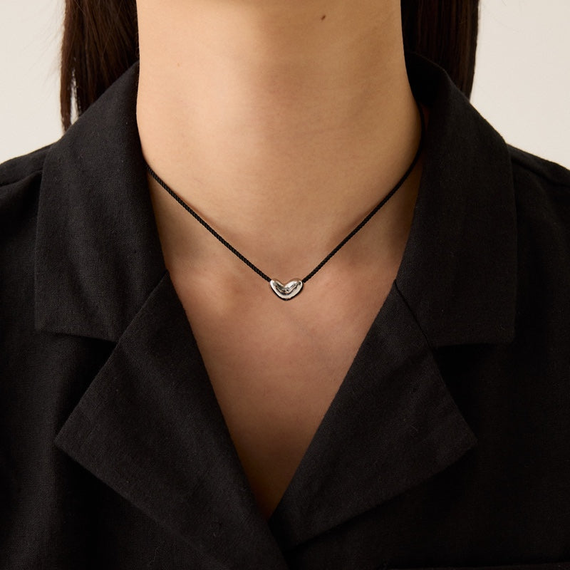 ストリング ボリューム ハート ネックレス / STRING VOLUME HEART NECKLACE