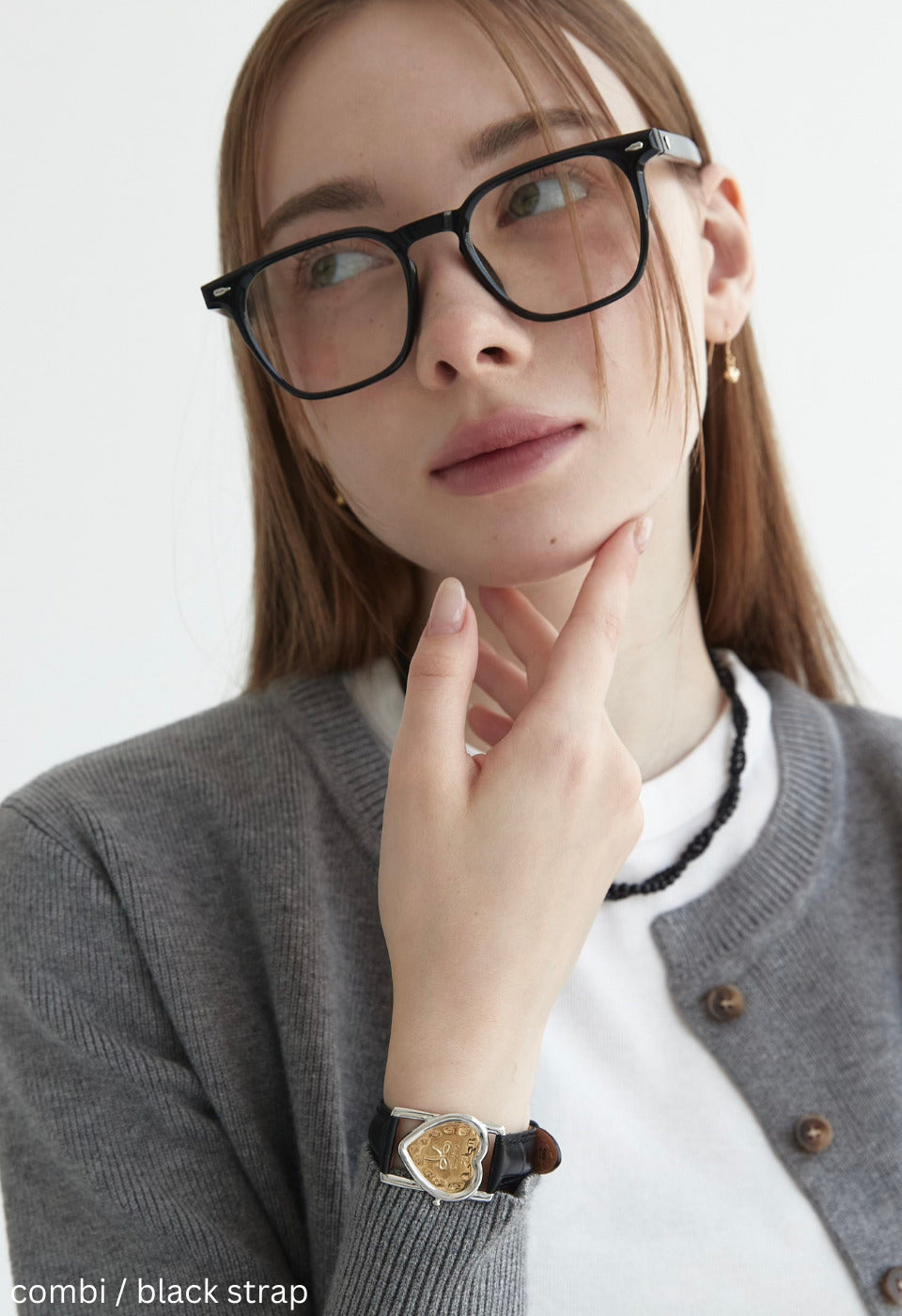 Love ribbon watch bracelet(3 colors)