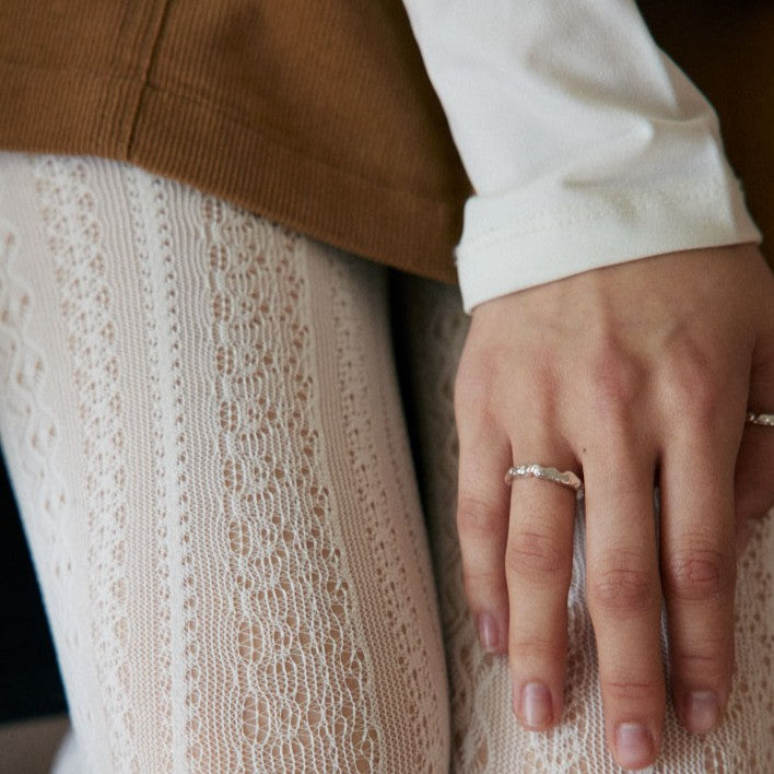 Texture Ring Silver