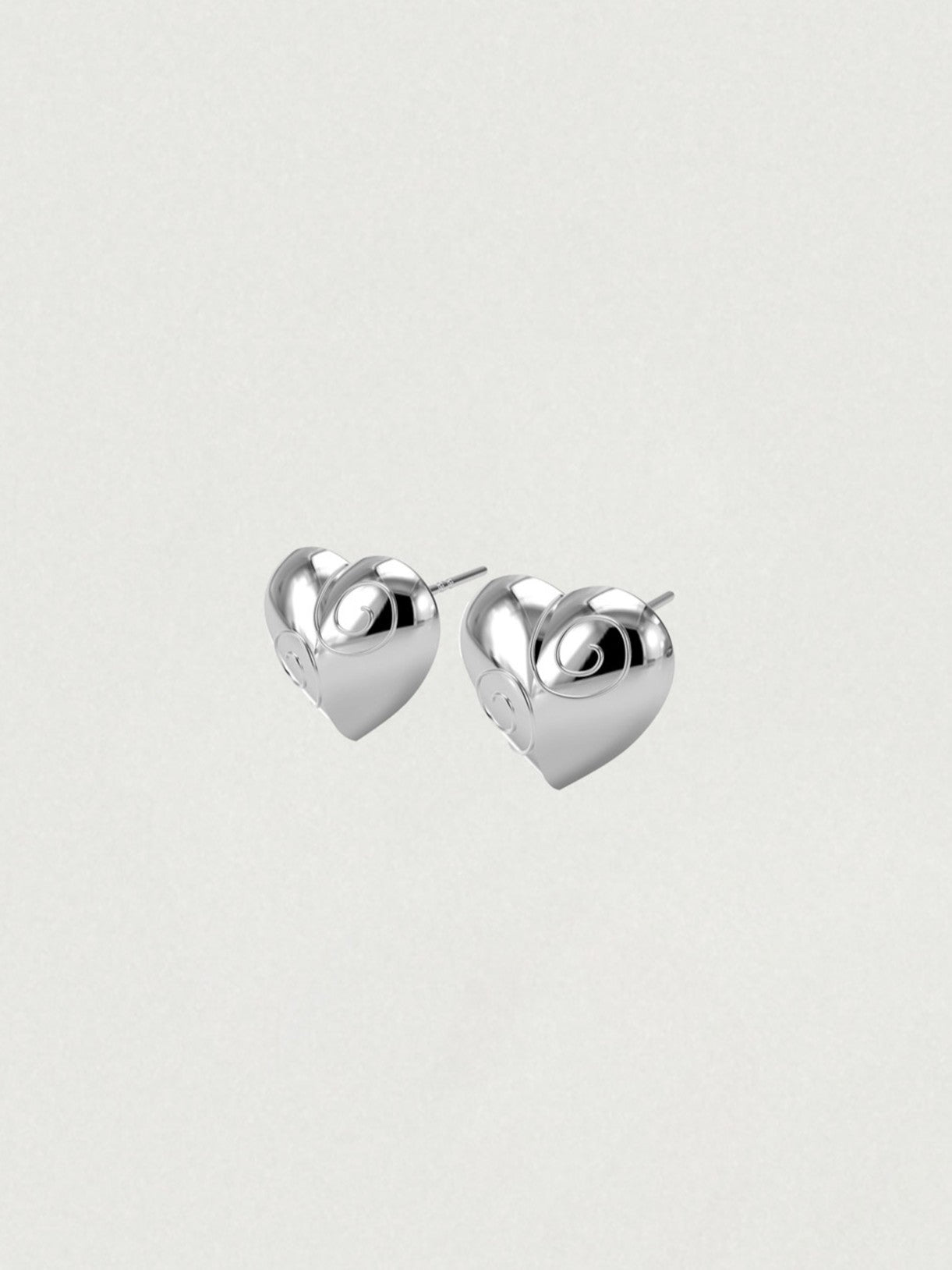 VELVET HEART STUD EARRING