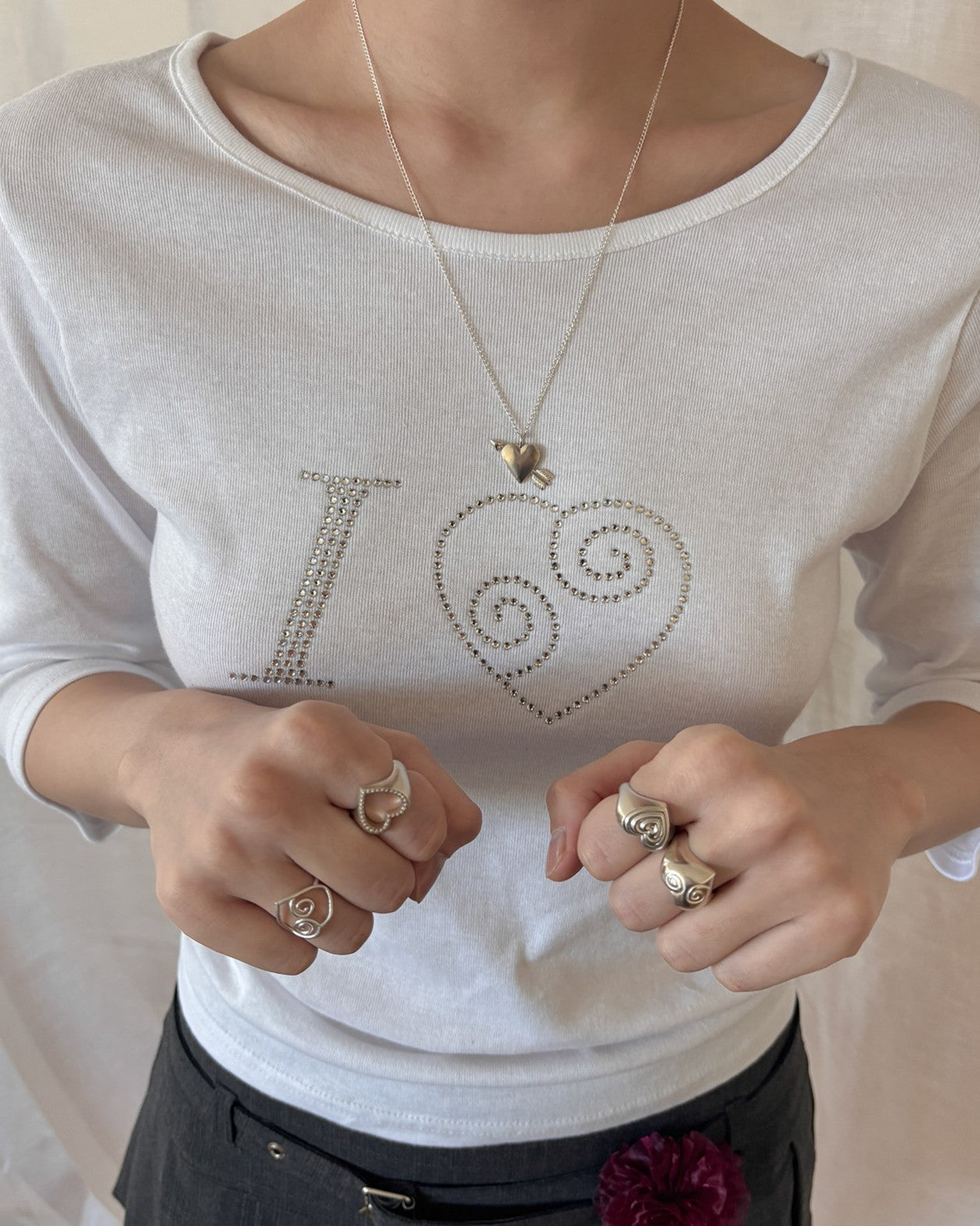 CUPID HEART MINI PENDENT NECKLACE