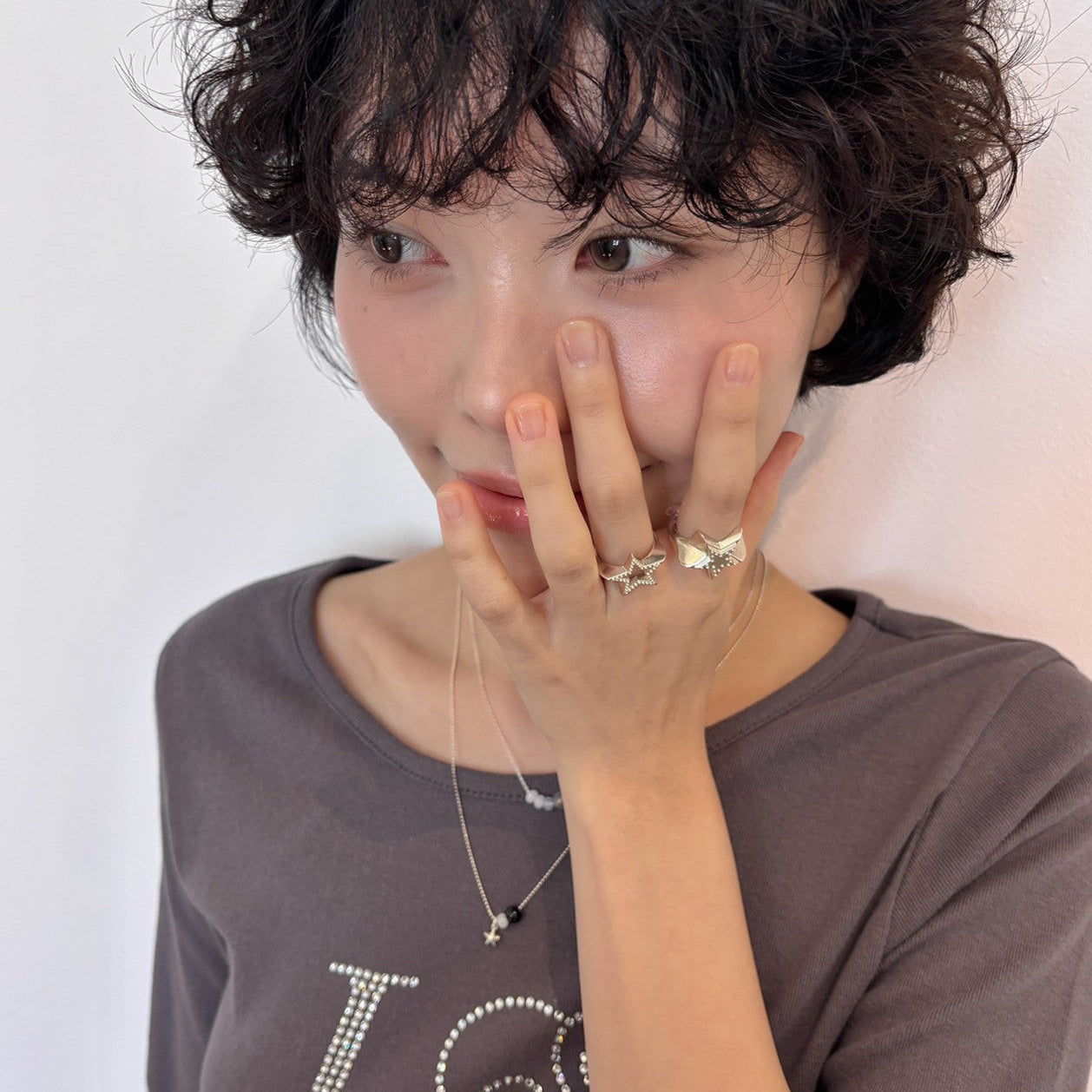 ICING COOKIE STAR STUD RING