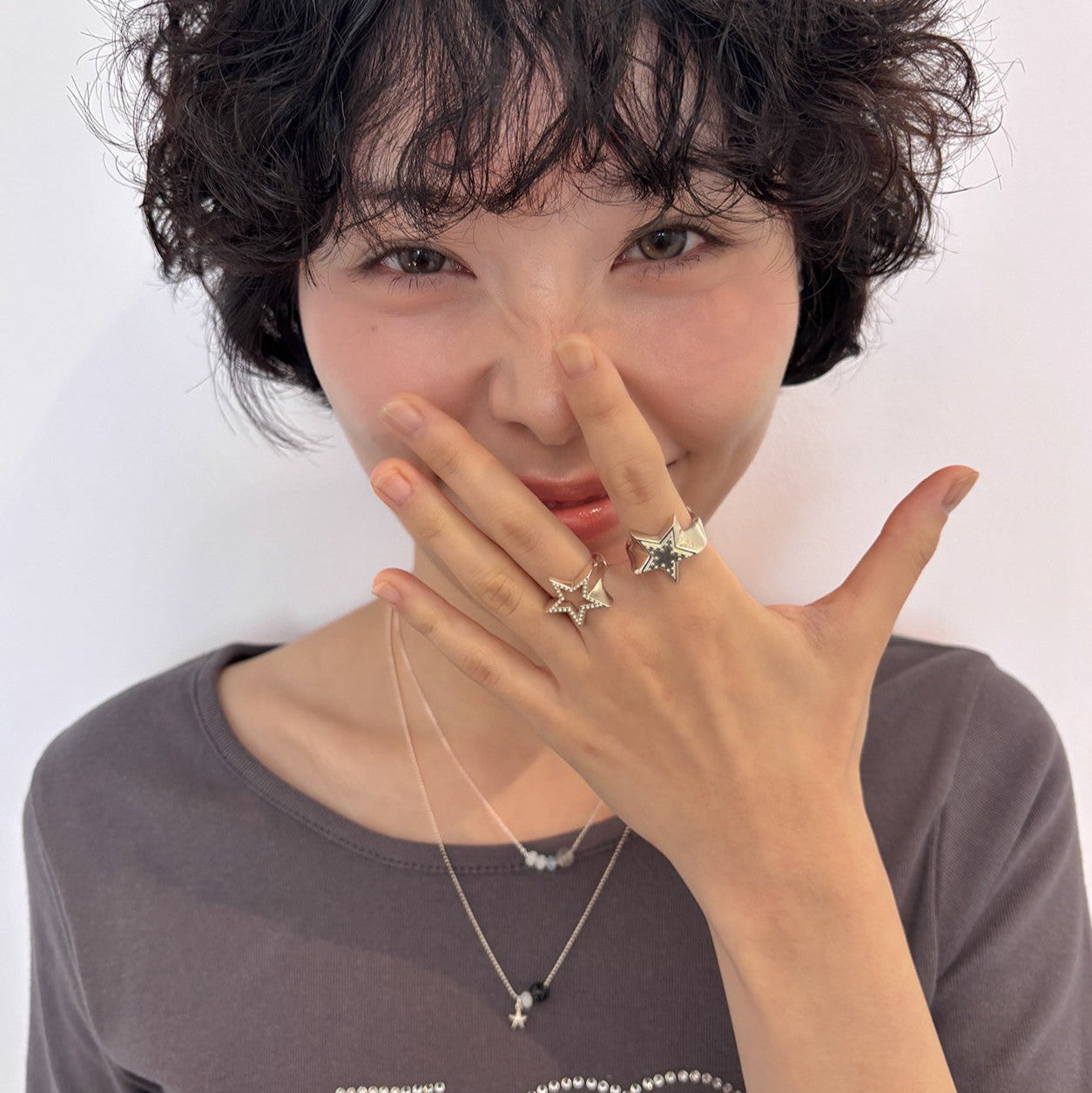 ICING COOKIE STAR STUD RING