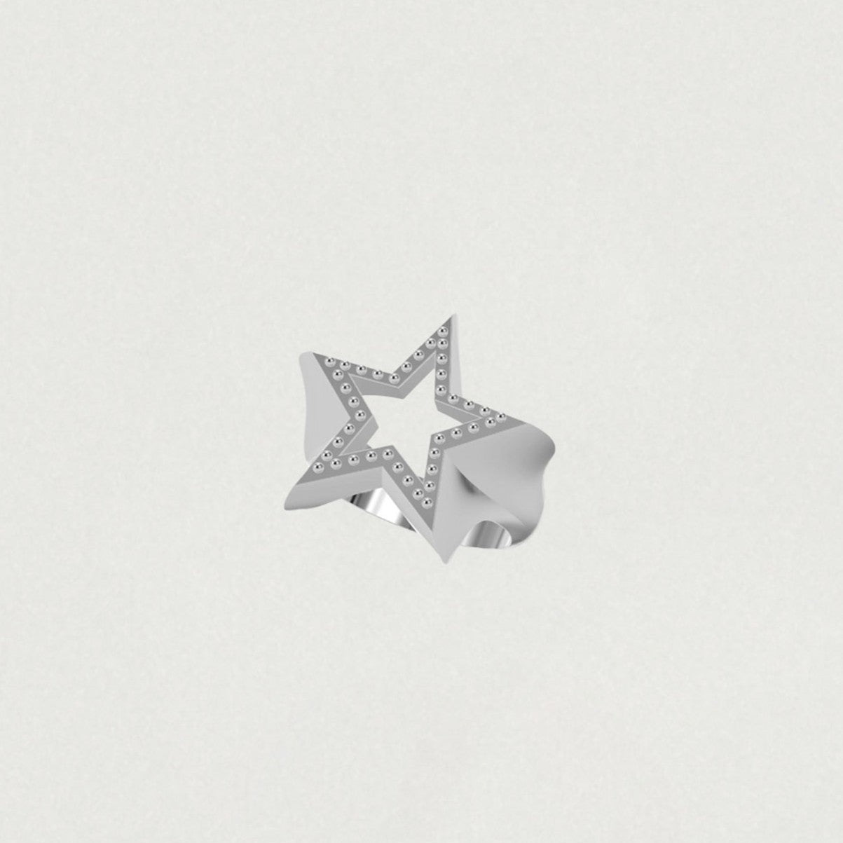 ICING COOKIE STAR STUD RING