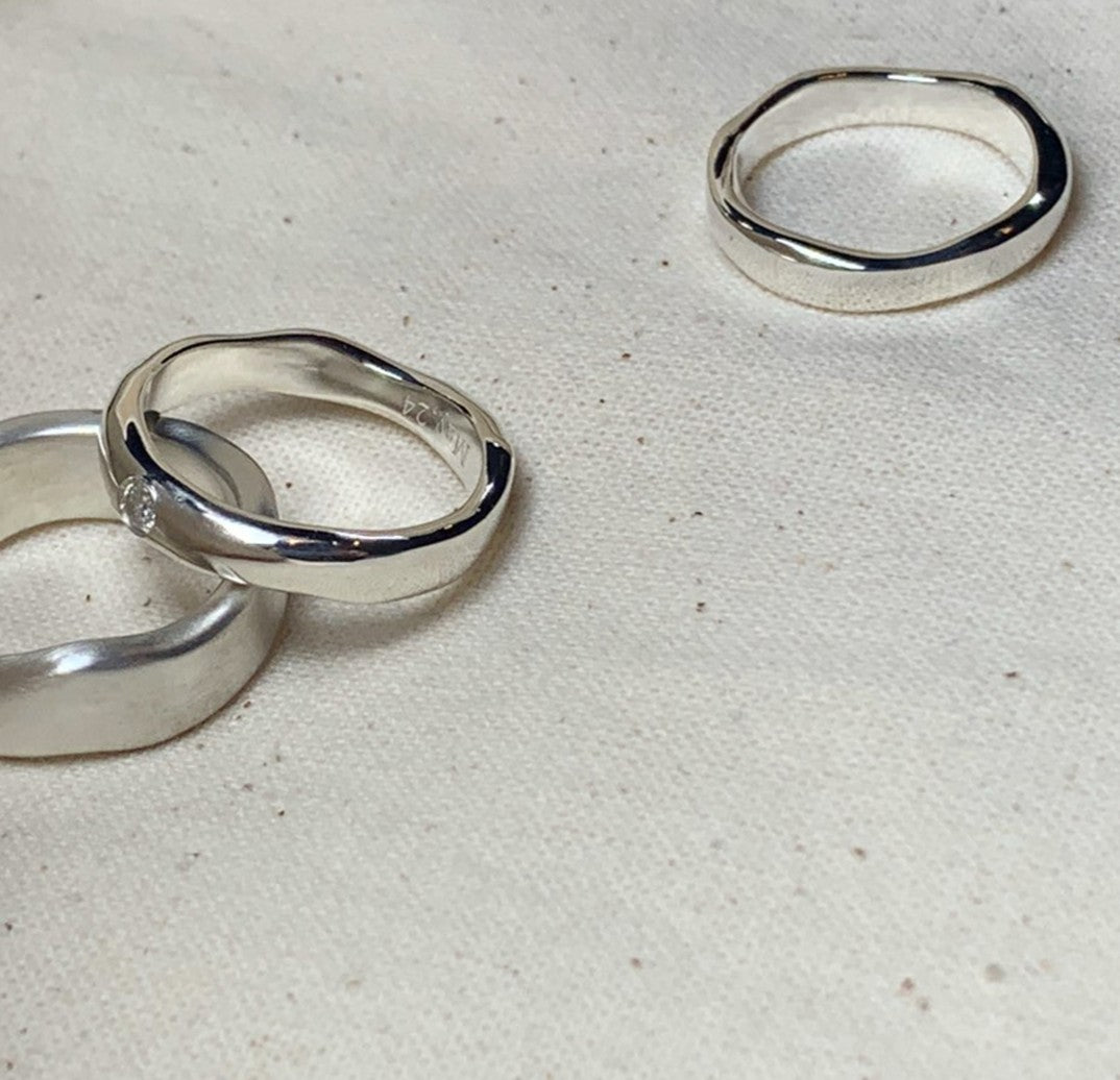 天然石シルバーリング