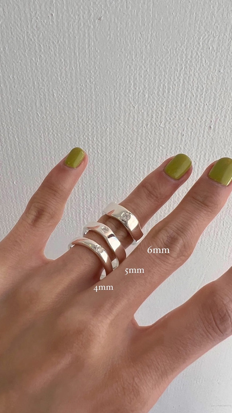 天然石シルバーリング