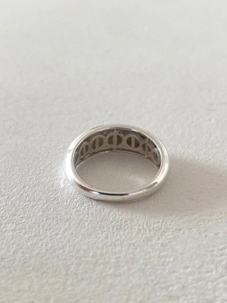 Vein ring silver ring
