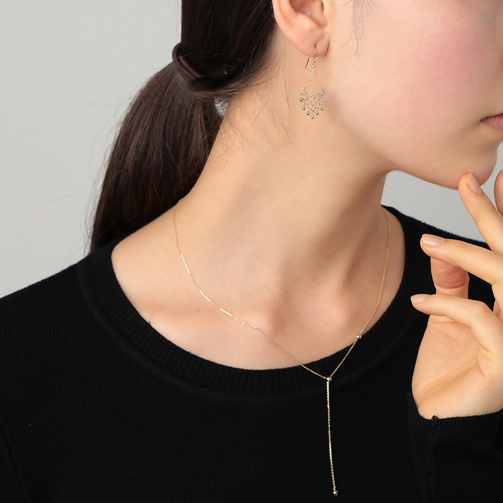 K18 ミラーボール フックピアス / 18K Mirror Ball Hook Earrings