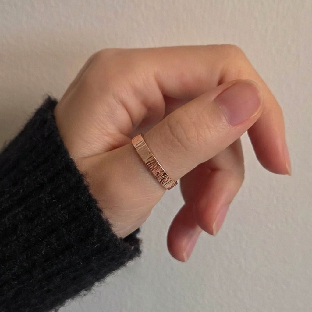 Flat Textured Ring