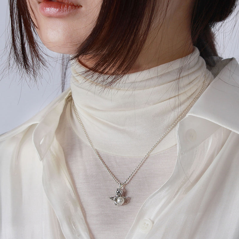 baby angel necklace